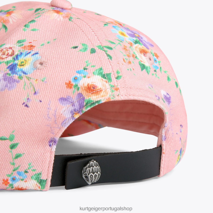 Kurt Geiger mulheres Londres seja gentil boné 8J6X00479 rosa | acessórios