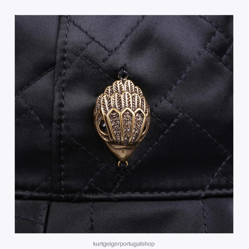 Kurt Geiger mulheres chapéu bucket londres kensington 8J6X00525 preto | acessórios