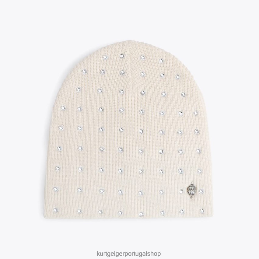 Kurt Geiger mulheres chapéu de cristal de Londres 8J6X00523 osso | acessórios