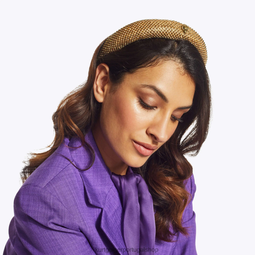 Kurt Geiger mulheres faixa de cristal londres 8J6X00515 ouro | acessórios