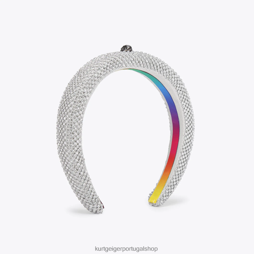 Kurt Geiger mulheres faixa de cristal londres 8J6X00516 prata | acessórios