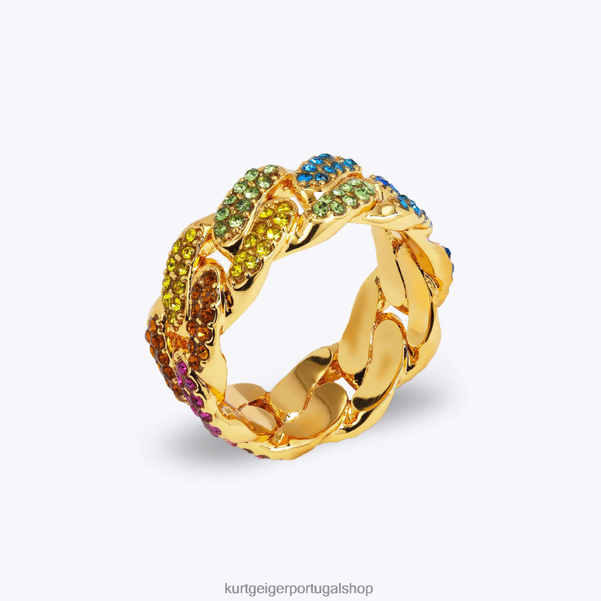 Kurt Geiger mulheres anel de corrente arco-íris de Londres 8J6X00251 vários/outros | acessórios