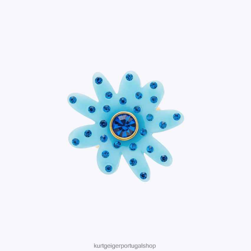 Kurt Geiger mulheres anel de cristal margarida de Londres 8J6X00530 azul | acessórios