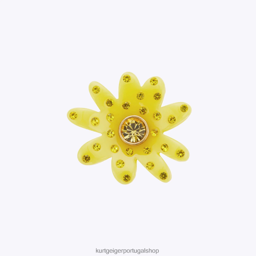 Kurt Geiger mulheres anel de cristal margarida de Londres 8J6X00531 amarelo | acessórios