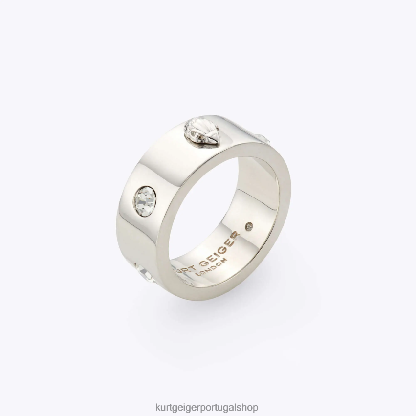 Kurt Geiger mulheres anel de águia de metal londrino 8J6X00547 prata | acessórios