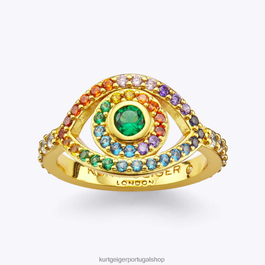 Kurt Geiger mulheres anel solitário de mau olhado de londres 8J6X00202 vários/outros | acessórios