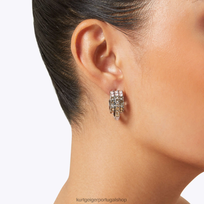 Kurt Geiger mulheres aros triplos do arco-íris de Londres 8J6X00206 combinação de metal | acessórios