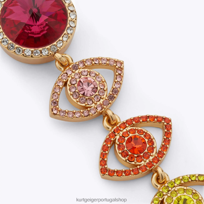 Kurt Geiger mulheres brincos de olho mau em Londres 8J6X00587 ouro | acessórios