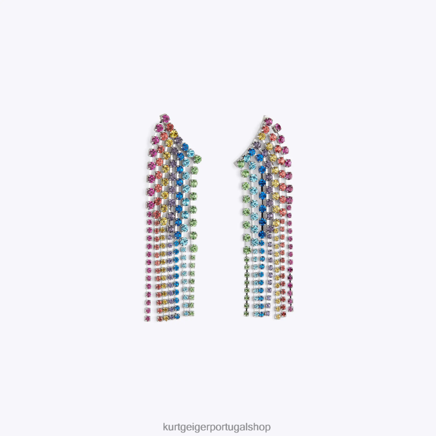 Kurt Geiger mulheres brincos multi lineares londres 8J6X00151 vários/outros | acessórios
