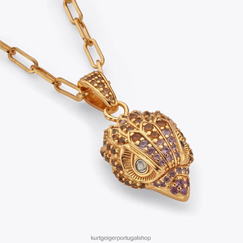 Kurt Geiger mulheres colar de águia pavimentada em Londres 8J6X00548 ouro | acessórios