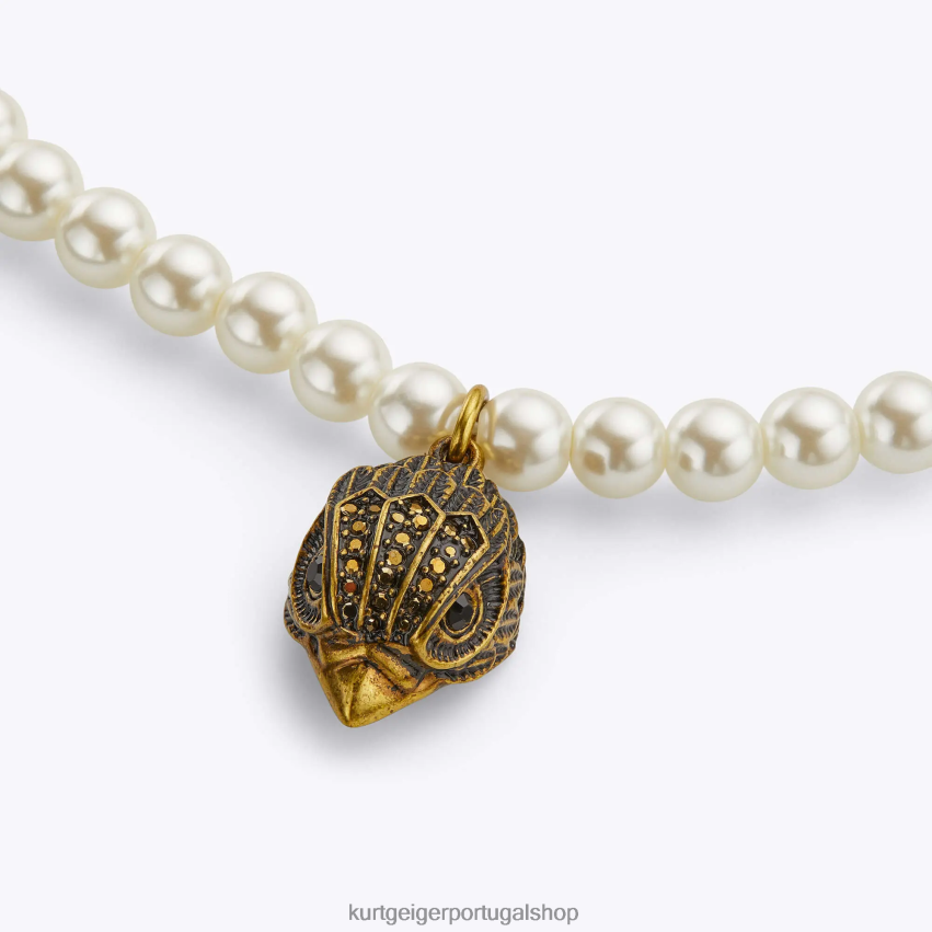 Kurt Geiger mulheres colar de pérolas de águia de Londres 8J6X00570 branco | acessórios