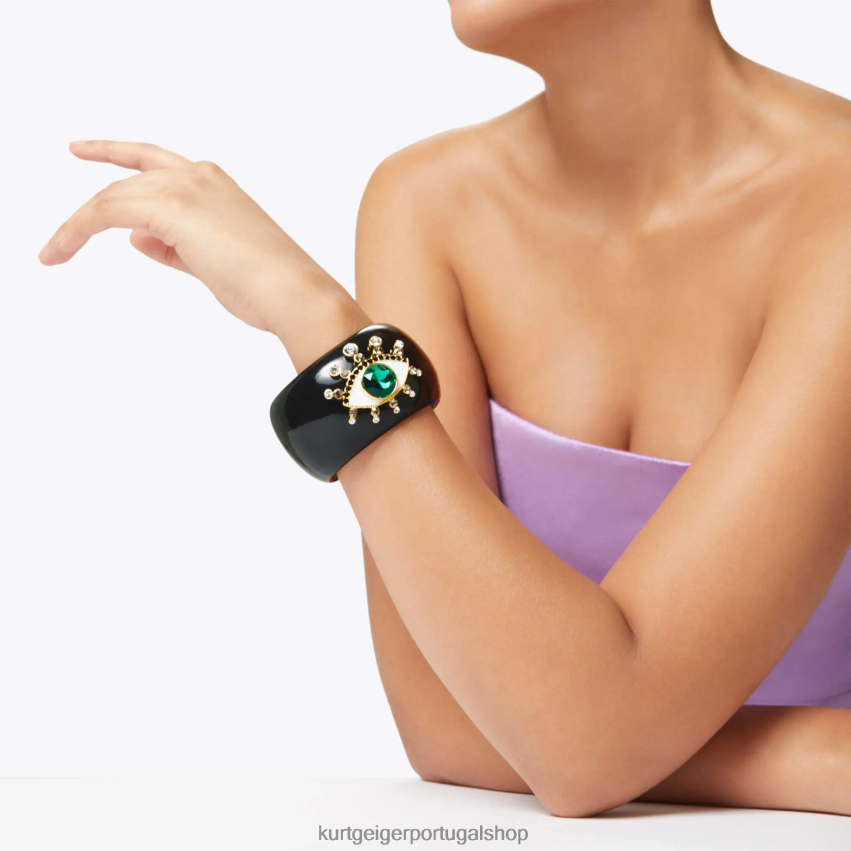 Kurt Geiger mulheres pulseira de mau olhado de resina de Londres 8J6X00579 preto | acessórios