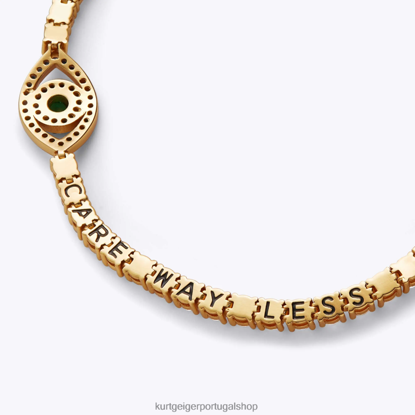 Kurt Geiger mulheres pulseira de tênis de mau olhado de londres 8J6X00550 combinação de ouro | acessórios
