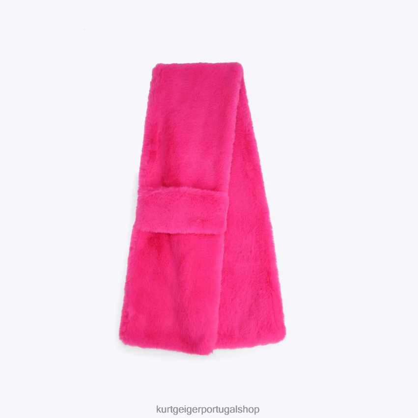 Kurt Geiger mulheres lenço de papoula de Londres 8J6X00506 Fushia | acessórios