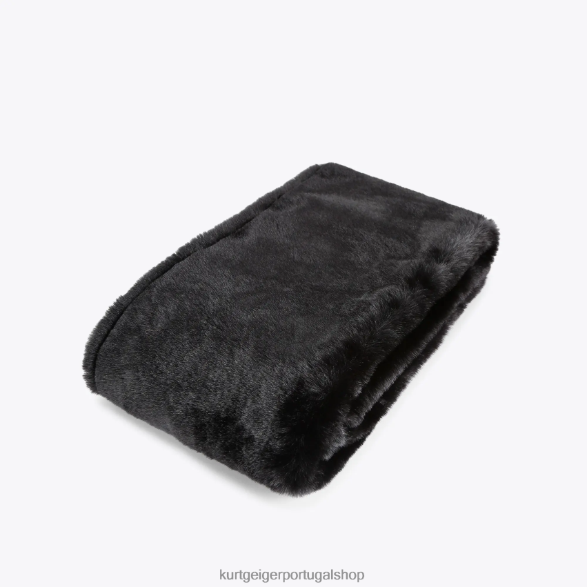 Kurt Geiger mulheres lenço de papoula de Londres 8J6X00510 preto | acessórios