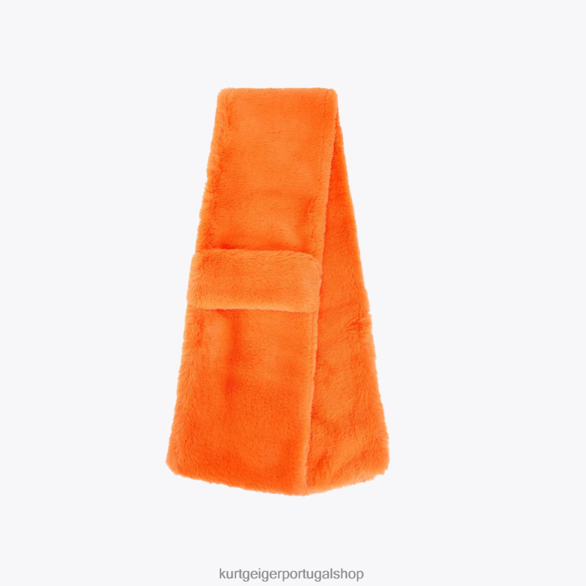 Kurt Geiger mulheres lenço de papoula de Londres 8J6X00513 laranja | acessórios