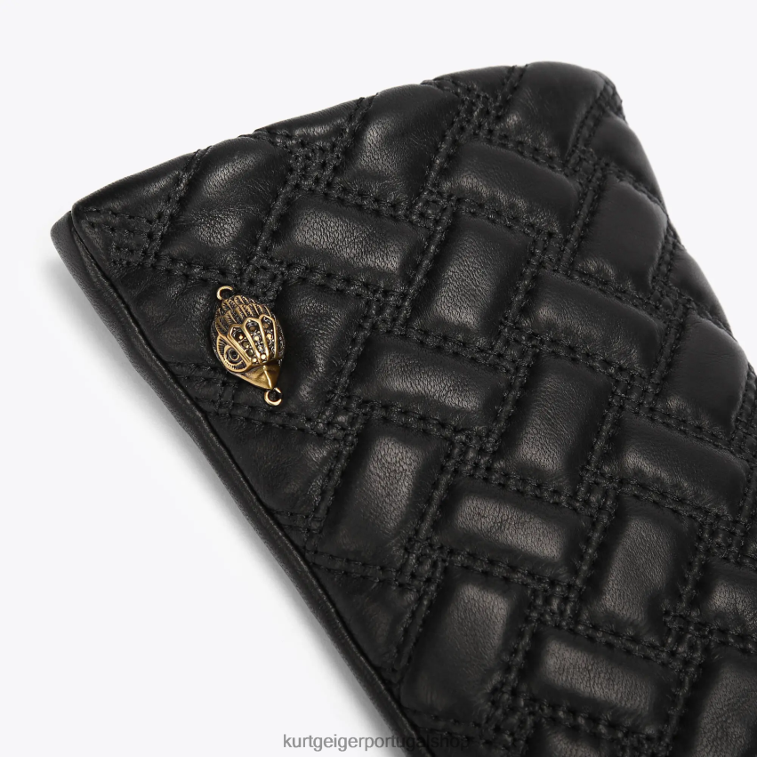 Kurt Geiger mulheres luvas longas londres kensington 8J6X00504 preto | acessórios