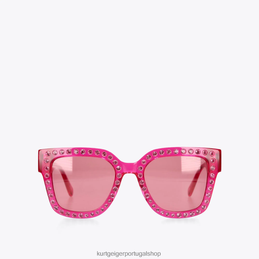 Kurt Geiger mulheres óculos de sol joia de Londres 8J6X00459 Fushia | acessórios