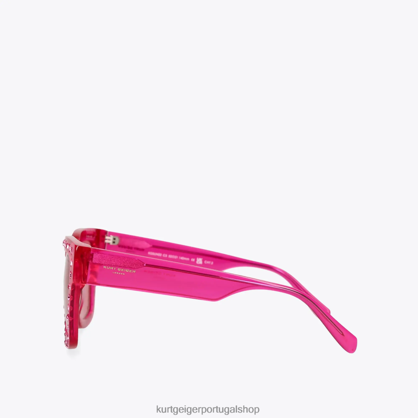 Kurt Geiger mulheres óculos de sol joia de Londres 8J6X00459 Fushia | acessórios