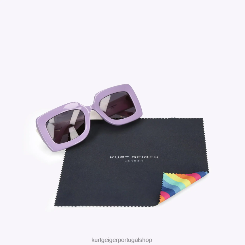 Kurt Geiger mulheres óculos de sol londres kensington 8J6X00473 lilás | acessórios