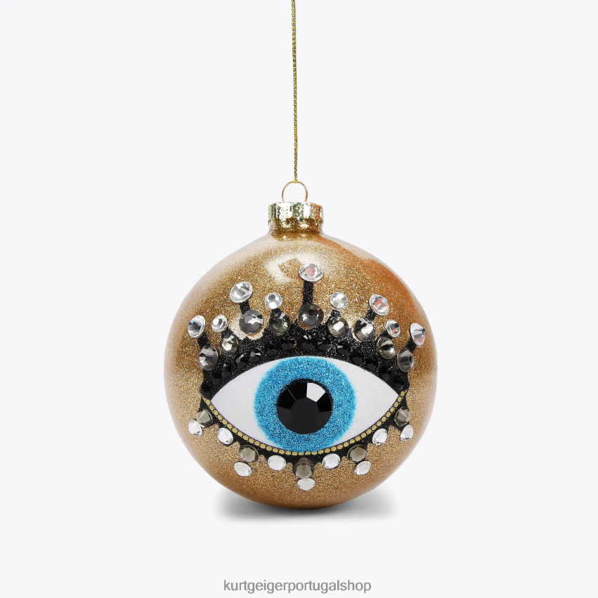 Kurt Geiger mulheres enfeite de natal do olho de londres 8J6X00519 ouro | acessórios