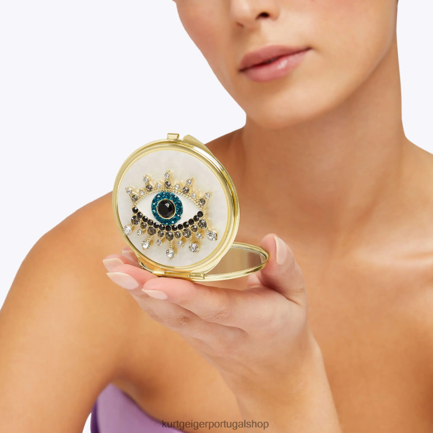 Kurt Geiger mulheres espelho de mau-olhado de Londres 8J6X00568 ouro | acessórios