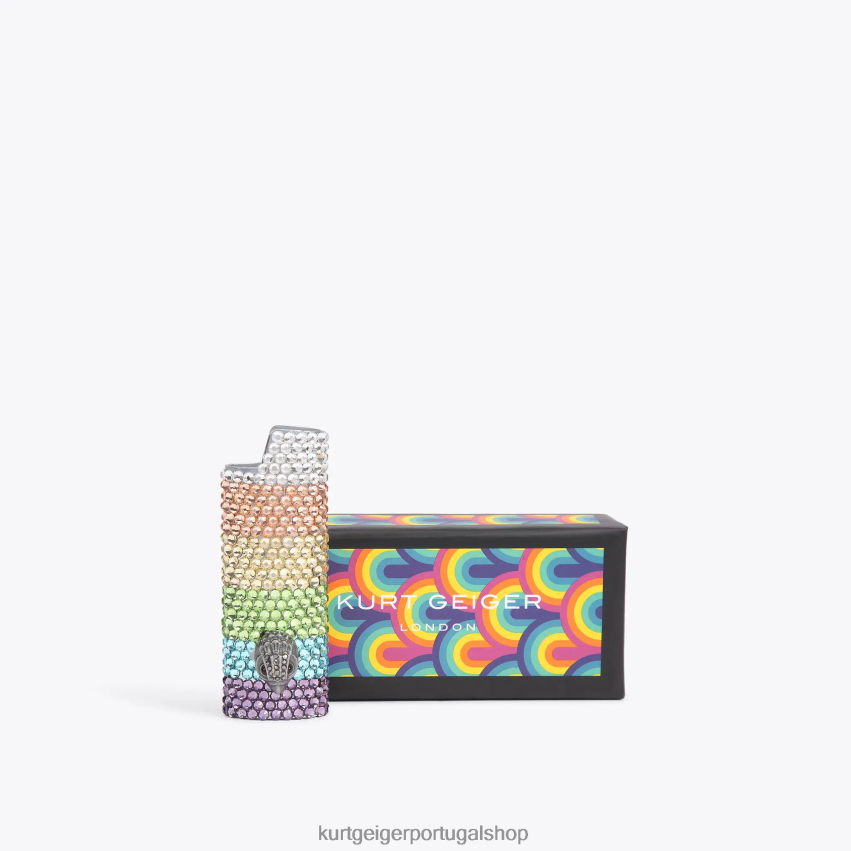Kurt Geiger mulheres estojo de isqueiro de cristal londres 8J6X00243 outro | acessórios