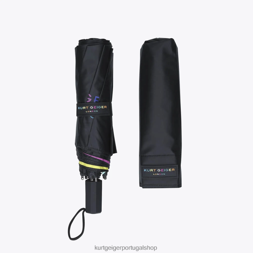 Kurt Geiger mulheres guarda-chuva kgl de Londres 8J6X00590 preto outro | acessórios