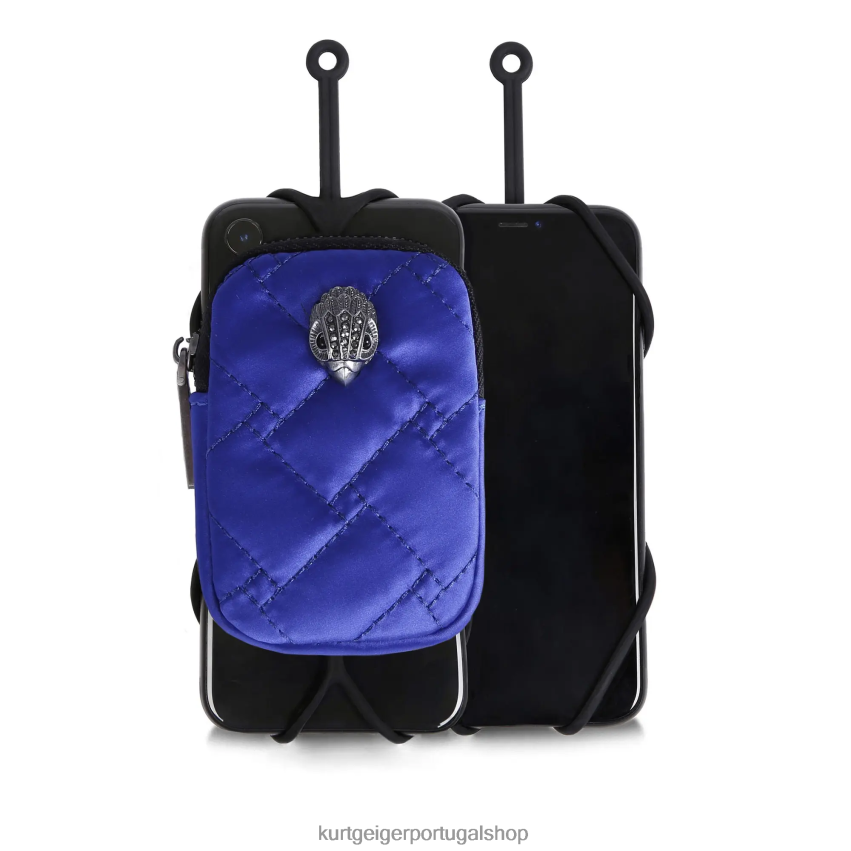 Kurt Geiger mulheres porta-telefone com bolsa London Eagle 8J6X00536 azul | acessórios