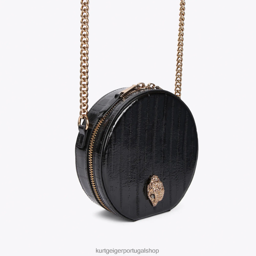 Kurt Geiger mulheres Bolsa Shoreditch Pequena Redonda Londres 8J6X00136 preto | bolsas
