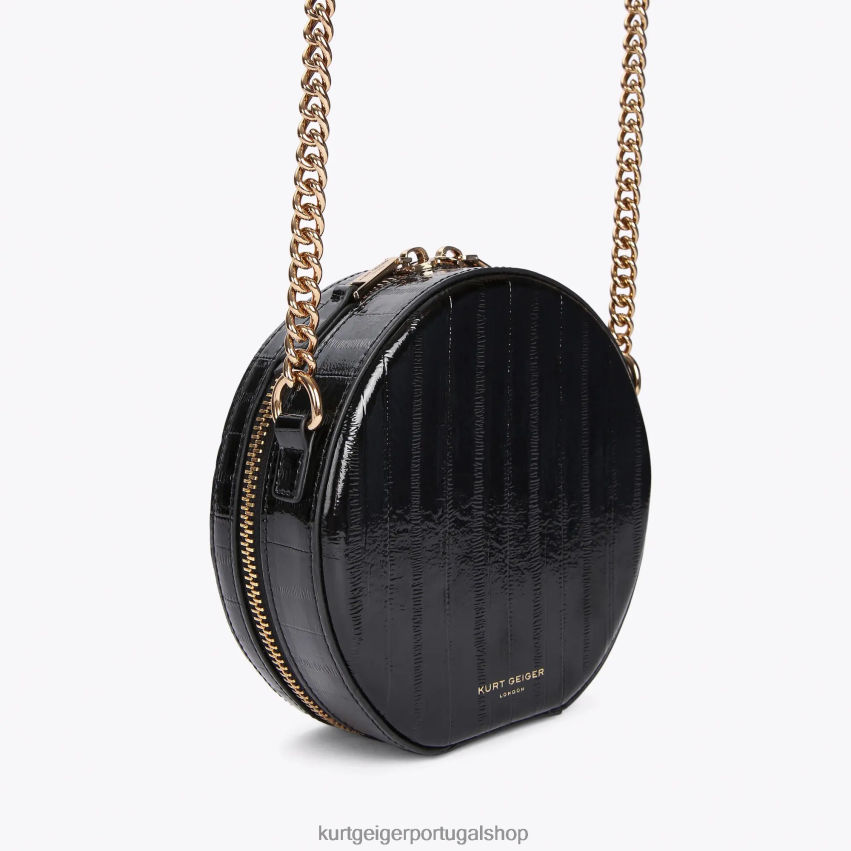 Kurt Geiger mulheres Bolsa Shoreditch Pequena Redonda Londres 8J6X00136 preto | bolsas