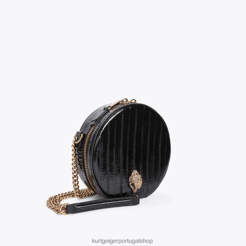 Kurt Geiger mulheres Bolsa Shoreditch Pequena Redonda Londres 8J6X00136 preto | bolsas