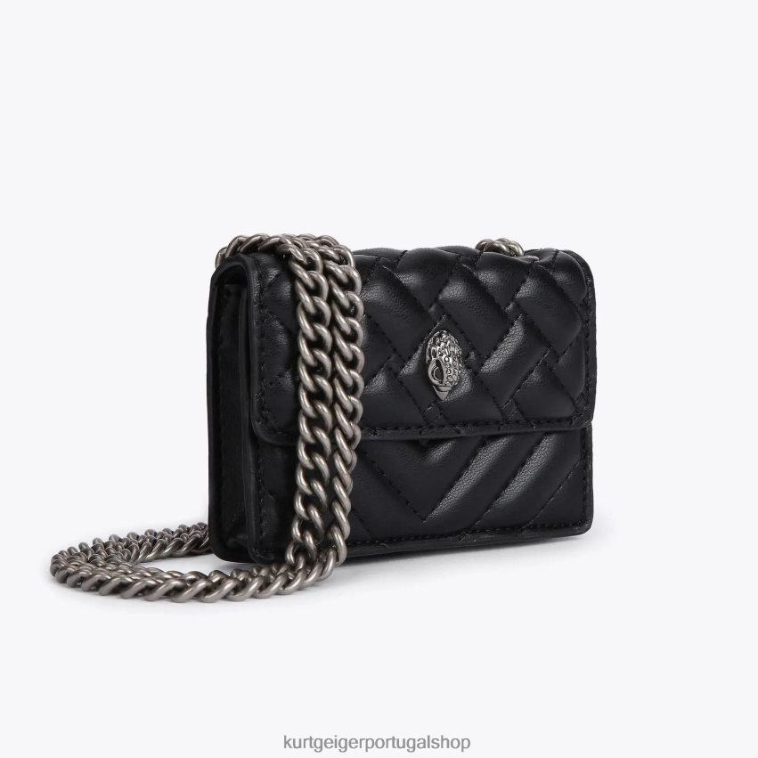 Kurt Geiger mulheres Londres Micro Kensington 8J6X0061 preto | bolsas