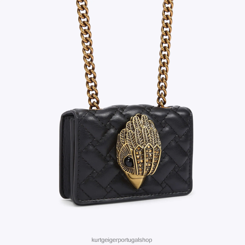 Kurt Geiger mulheres Londres Micro Kensington 8J6X0062 preto | bolsas