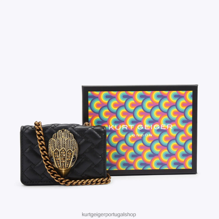 Kurt Geiger mulheres Londres Micro Kensington 8J6X0062 preto | bolsas