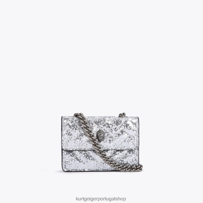 Kurt Geiger mulheres Londres Micro Kensington 8J6X0063 prata | bolsas