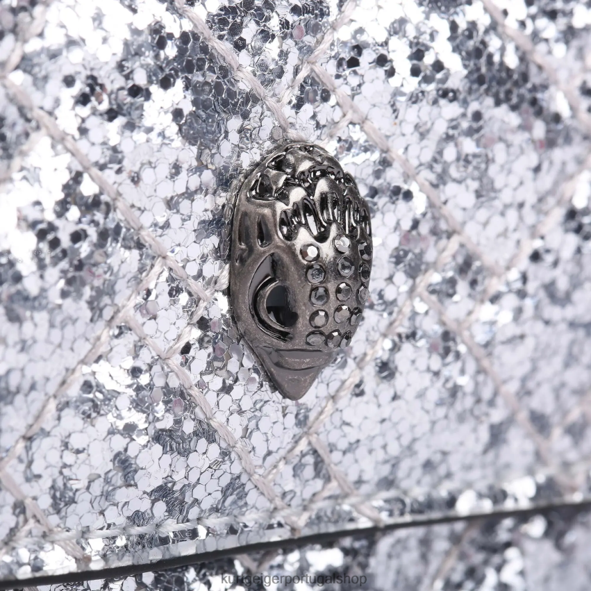 Kurt Geiger mulheres Londres Micro Kensington 8J6X0063 prata | bolsas