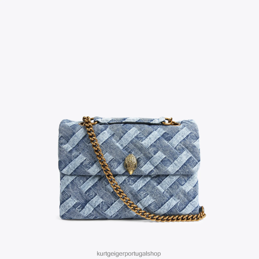 Kurt Geiger mulheres Londres grande kensington macio 8J6X0084 jeans | bolsas