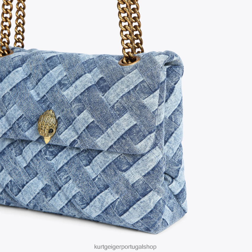 Kurt Geiger mulheres Londres grande kensington macio 8J6X0084 jeans | bolsas