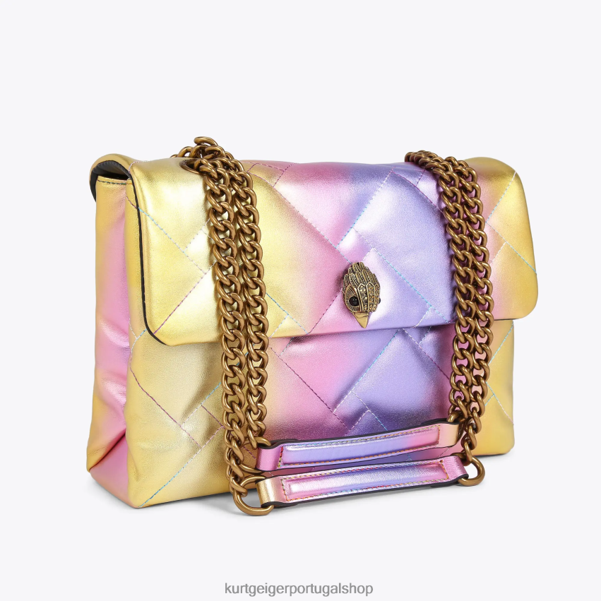 Kurt Geiger mulheres Londres grande kensington macio 8J6X0094 combinação rosa | bolsas