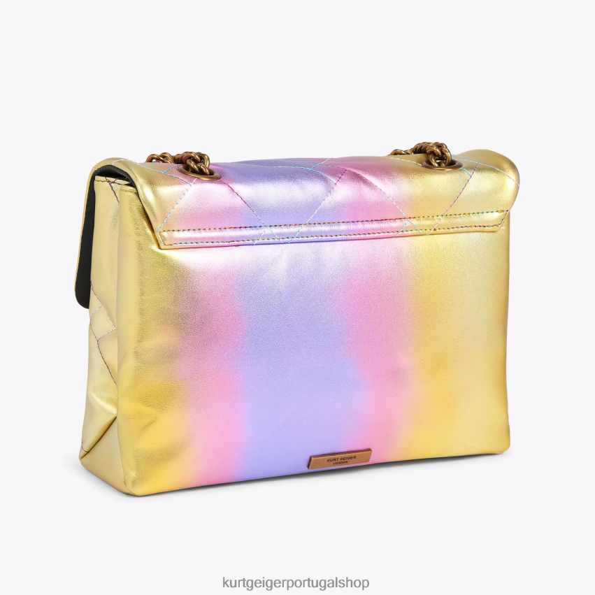 Kurt Geiger mulheres Londres grande kensington macio 8J6X0094 combinação rosa | bolsas