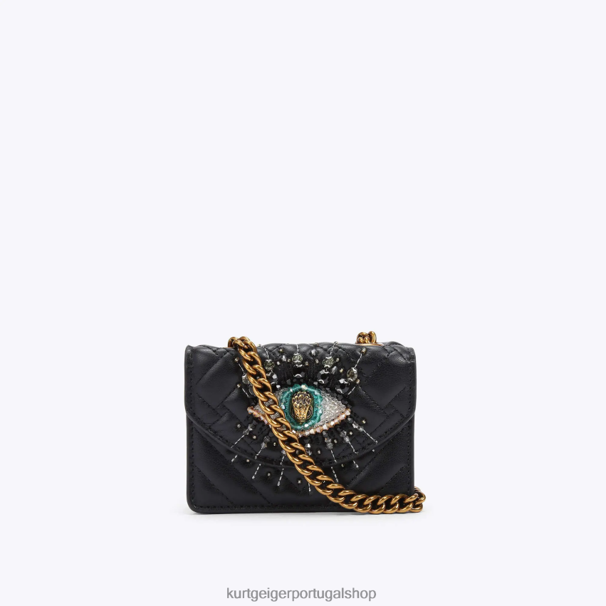 Kurt Geiger mulheres Londres micro olho kensington 8J6X0053 preto | bolsas