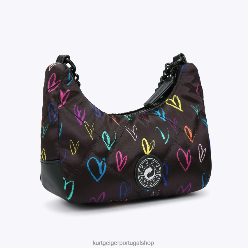 Kurt Geiger mulheres Londres reciclou pequeno corpo multicruzado 8J6X00279 preto outro | bolsas