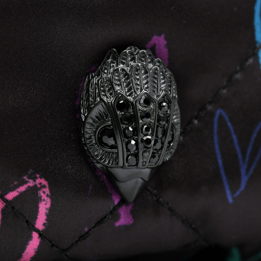 Kurt Geiger mulheres Londres reciclou pequeno corpo multicruzado 8J6X00279 preto outro | bolsas