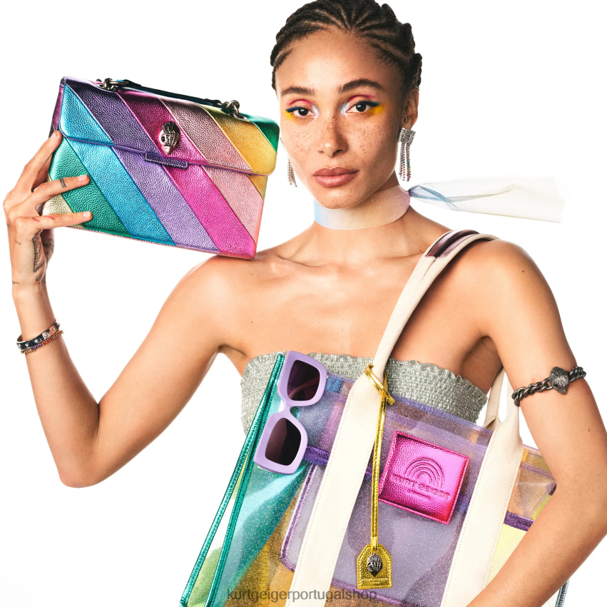 Kurt Geiger mulheres bolsa kensington de couro londrina 8J6X0021 outro | bolsas