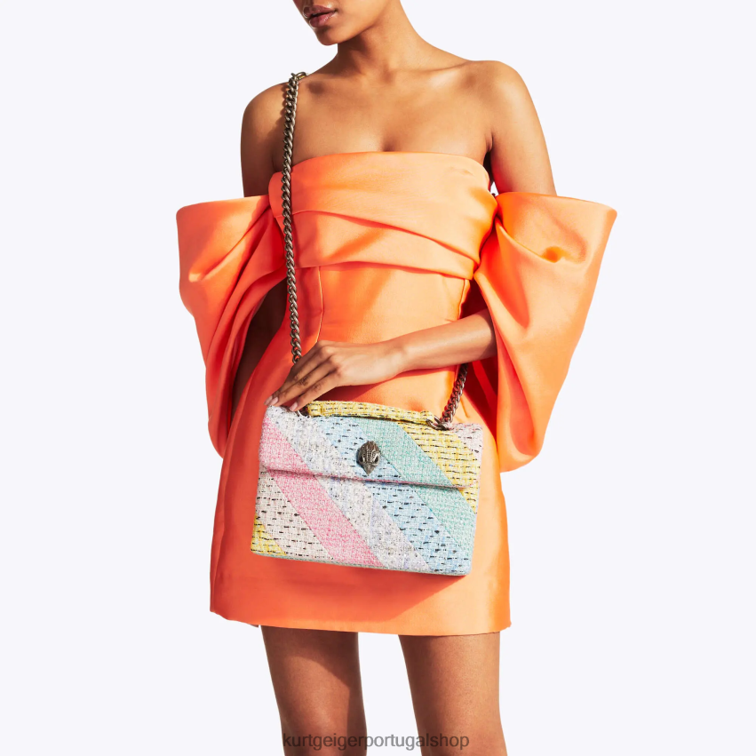 Kurt Geiger mulheres bolsa kensington de tweed londrina 8J6X008 vários/outros | bolsas
