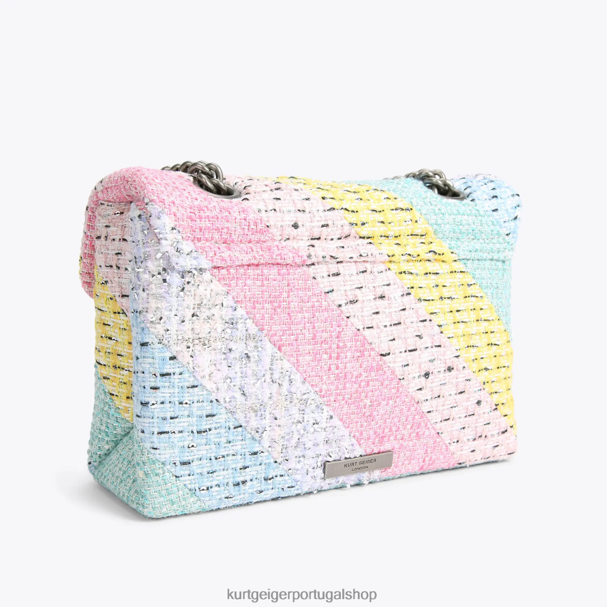 Kurt Geiger mulheres bolsa kensington de tweed londrina 8J6X008 vários/outros | bolsas