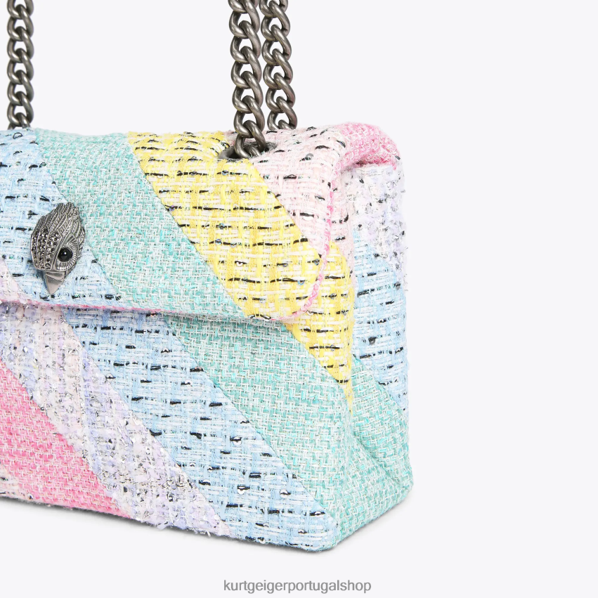 Kurt Geiger mulheres bolsa kensington de tweed londrina 8J6X008 vários/outros | bolsas