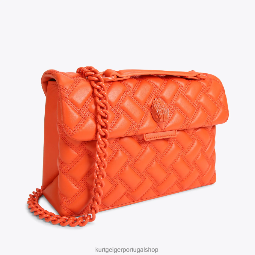 Kurt Geiger mulheres bolsa londres kensington 8J6X0010 laranja | bolsas