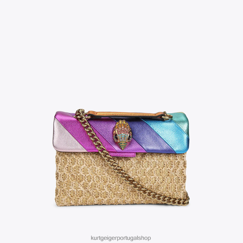 Kurt Geiger mulheres bolsa londrina ráfia kensington 8J6X0016 vários/outros | bolsas